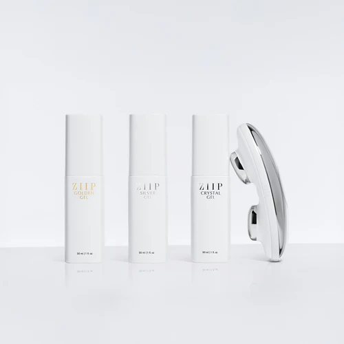 ZIIP HALO Mikrostromgerät mit Golden, Silver und Crystal Gel
